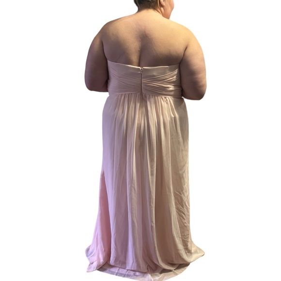 EUC David's Bridal dress size 20 light pink bridesmaid - Picture 13 of 15